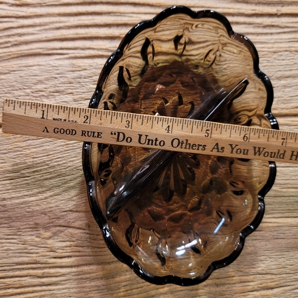 Vintage Tawny Brown Anchor Hocking Pickle Dish - Picture 3 of 5